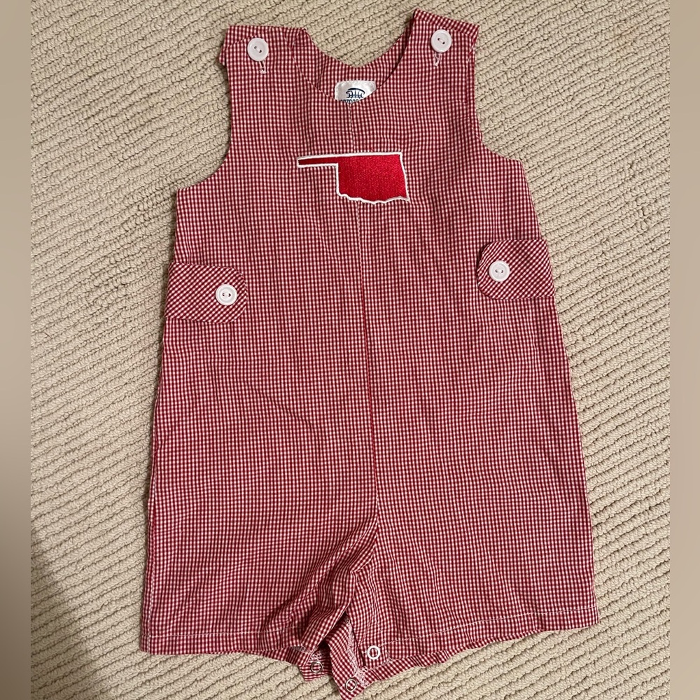 Red Gingham Oklahoma Jon Jon